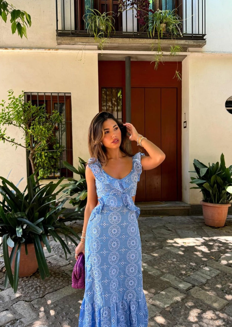 Louise | Vestido Longo com Babados
