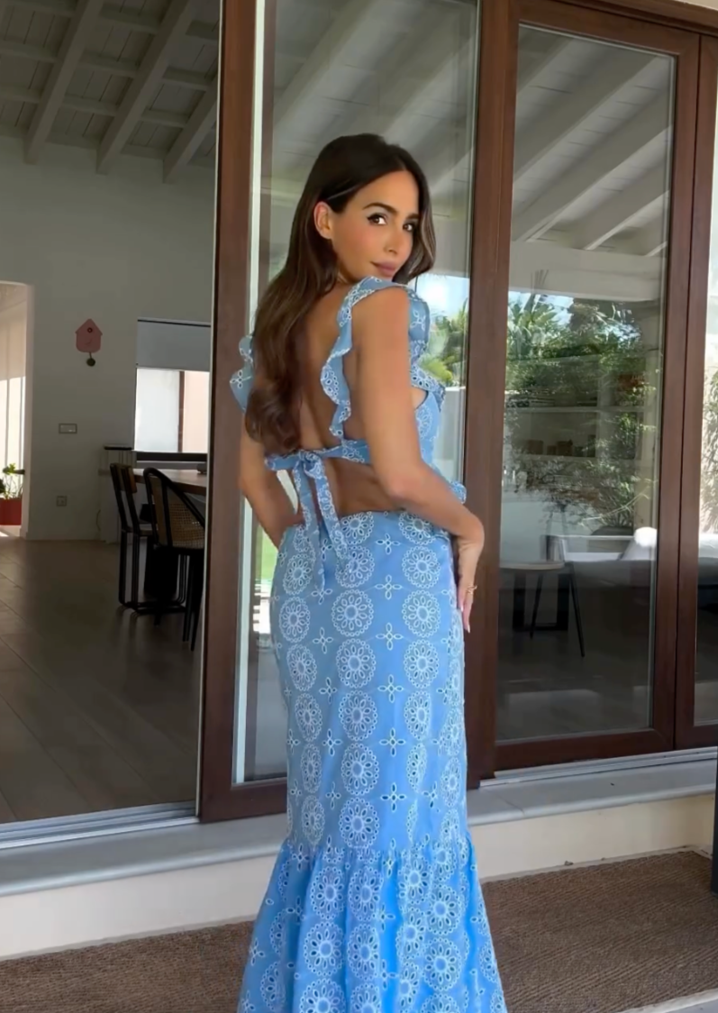Louise | Vestido Longo com Babados