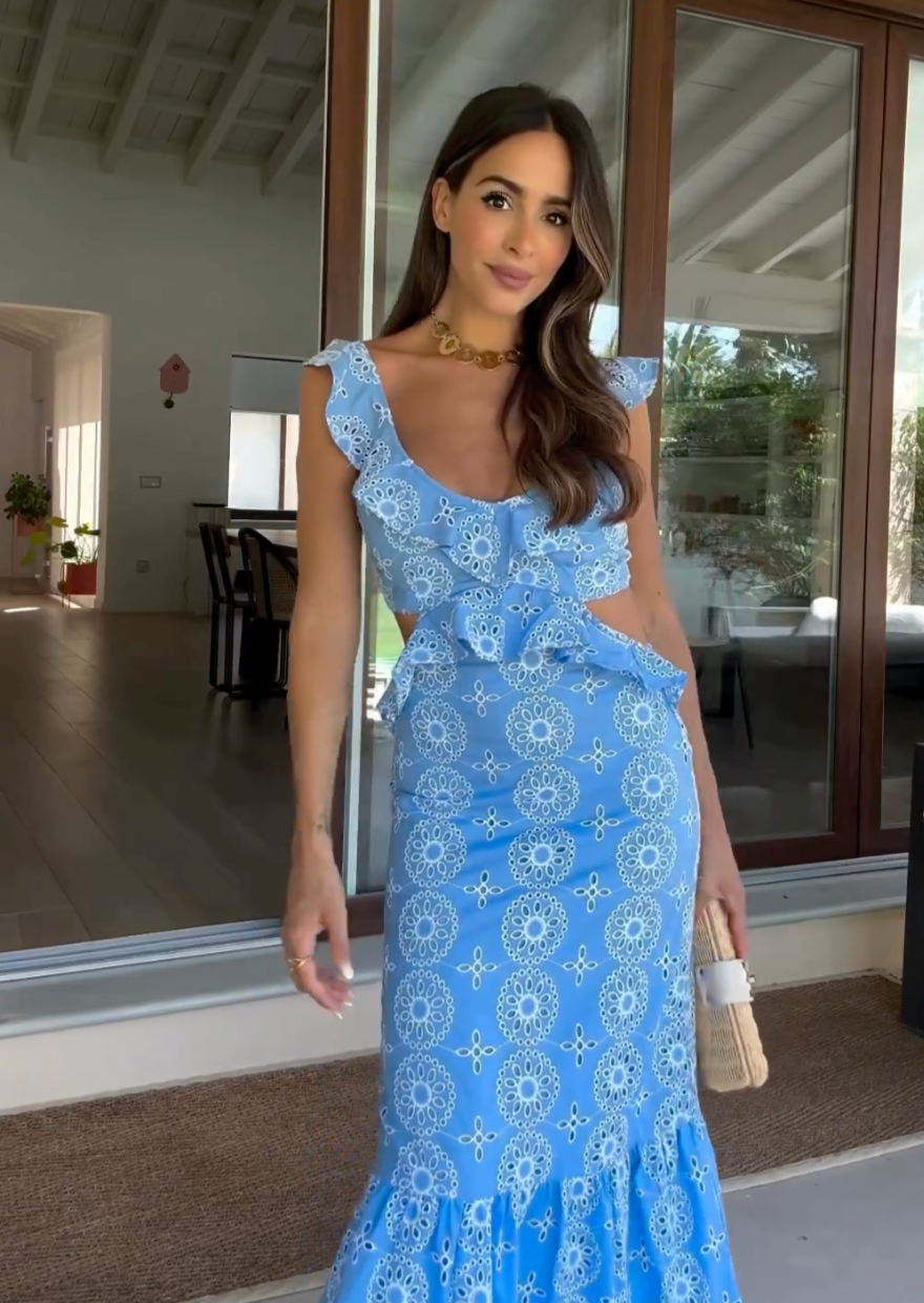 Louise | Vestido Longo com Babados