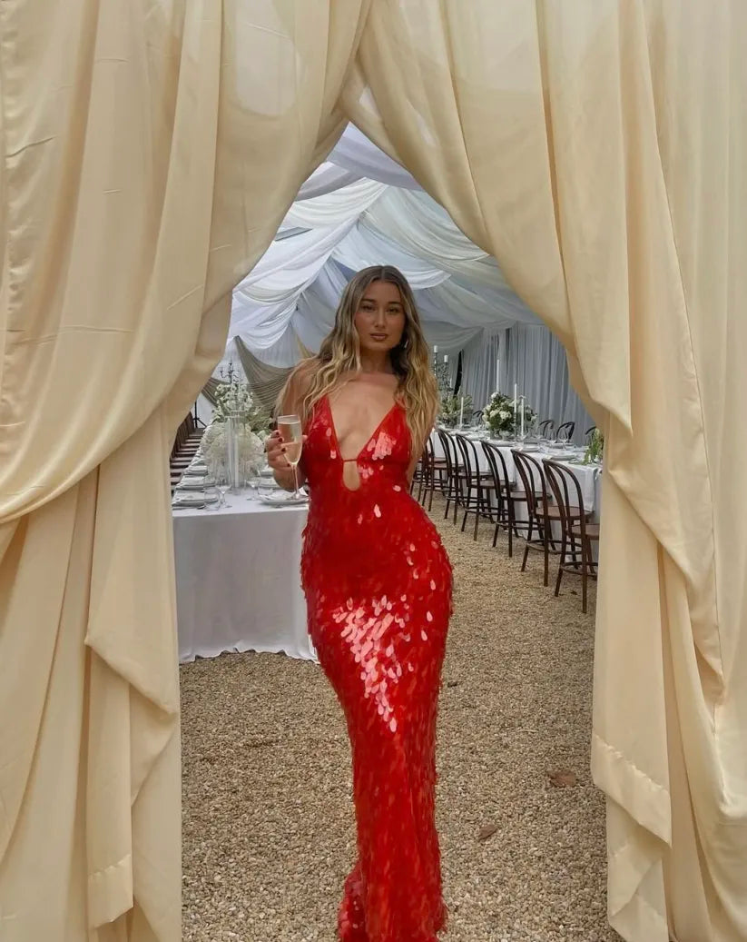 Kailani | Robe Longue Maxi à Paillettes
